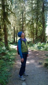 Shann looking up Hoh